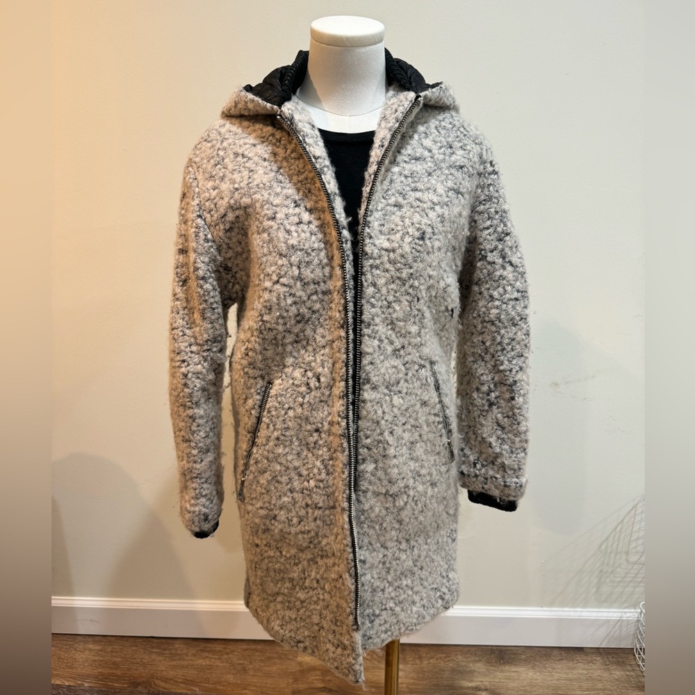 Topshop Quilted Charcoal Jacket
